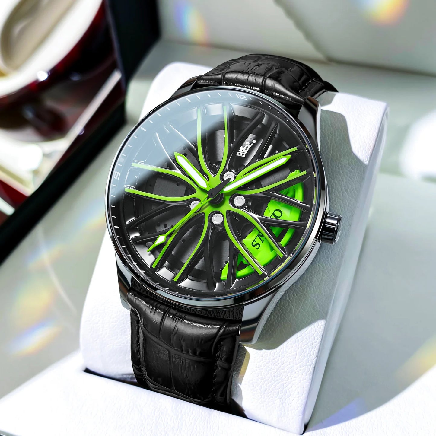 Wheel Men'S Luxury Watch Waterproof Rotary Sport Car Rim Man Watch High Quality Fashion Best Selling Quartz Men'S Watches