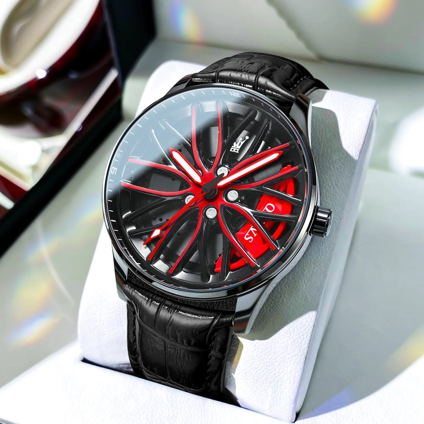 Wheel Men'S Luxury Watch Waterproof Rotary Sport Car Rim Man Watch High Quality Fashion Best Selling Quartz Men'S Watches